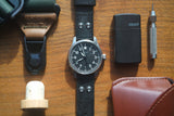 Black Pilot Maya Leather Strap