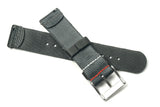 Grey 2-Piece Loop Seatbelt Watch Strap