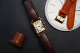 Chestnut Palmellato Padded Leather Watch Strap
