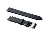 Black Horween Chromexcel Vintage Leather Watch Strap