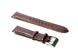 Chestnut Palmellato Padded Leather Watch Strap