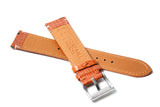 Carrot Palmellato Padded Leather Watch Strap