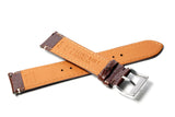 Chestnut Palmellato Padded Leather Watch Strap