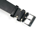 Black Horween Chromexcel Vintage Leather Watch Strap