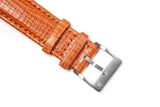 Carrot Palmellato Padded Leather Watch Strap