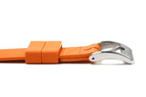 Orange Single Pass Fluorine Rubber Watch Strap