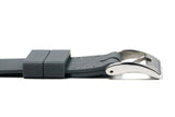 Grey Single Pass Fluorine Rubber Watch Strap