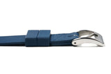 Blue Single Pass Fluorine Rubber Watch Strap
