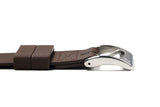 Brown Single Pass Fluorine Rubber Watch Strap