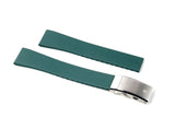Green Ratchet Clasp Rubber Strap
