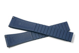 Blue Ratchet Clasp Rubber Strap