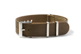 Bronze Olive Ribbed Nylon Watch Strap
