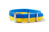 Ukraine Ribbed Nylon Watch Strap