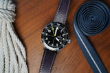 Prugna Roccia Leather Watch Strap
