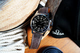 Tobacco Roccia Leather Watch Strap