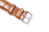 Brown Alligator Leather Watch Strap