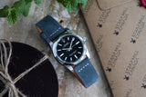 Grey Suede Leather Watch Strap