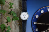 Nero Roccia Leather Watch Strap