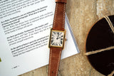 Cognac Roccia Leather Watch Strap