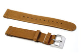 Brown 2-Piece Ribbed Nylon Watch Strap