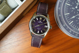Prugna Roccia Leather Watch Strap