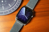 Grey Suede Leather Watch Strap