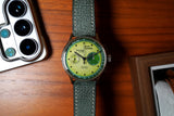 Green Babele Leather Strap
