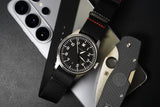 Black DLC Loop Seatbelt Watch Strap