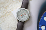 Brown Textured Curved CTS Rubber Strap