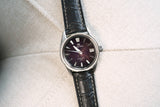Black Alligator Fluorine Rubber Watch Strap
