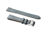 Grey Suede Leather Watch Strap