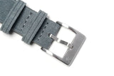Grey Suede Leather Watch Strap