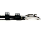 Nero Roccia Leather Watch Strap