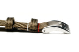 Bronze Olive 2-Piece Ribbed Nylon Watch Strap