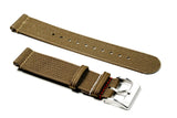 Bronze Olive 2-Piece Ribbed Nylon Watch Strap