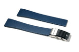 Blue Ratchet Clasp Rubber Strap
