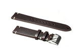 Dark Brown Horween Chromexcel Vintage Leather Watch Strap