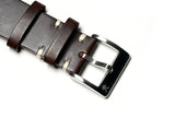 Dark Brown Horween Chromexcel Vintage Leather Watch Strap