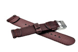 Brown 2-Piece Thin Seatbelt Watch Strap