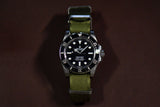Moss Green Seatbelt Nylon Watch Strap