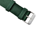 Forest Green 2-Piece Thin Seatbelt Watch Strap