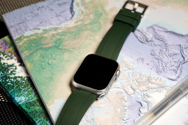 SMC Rubber - Green Professional Fluorine Rubber Strap for Apple Watch