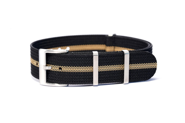 22mm Tamama Ribbed Nylon Watch Strap