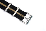 22mm Tamama Ribbed Nylon Watch Strap