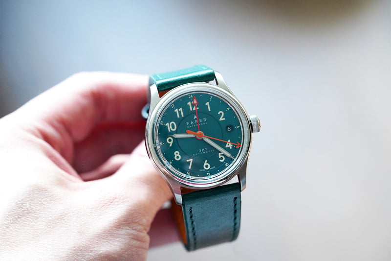 Turquoise Mozart Leather Strap