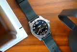 Grey 2-Piece Loop Seatbelt Watch Strap