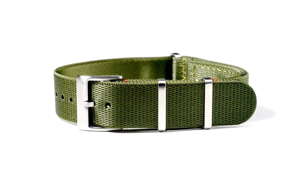Army Green Loop Seatbelt Watch Strap