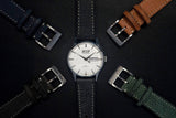 Cenere Grey Babele Leather Strap