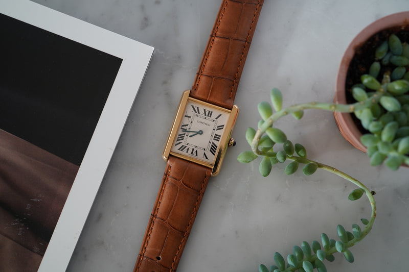 Brown Alligator Leather Watch Strap