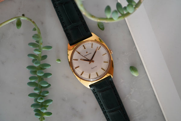 Green Alligator Leather Watch Strap